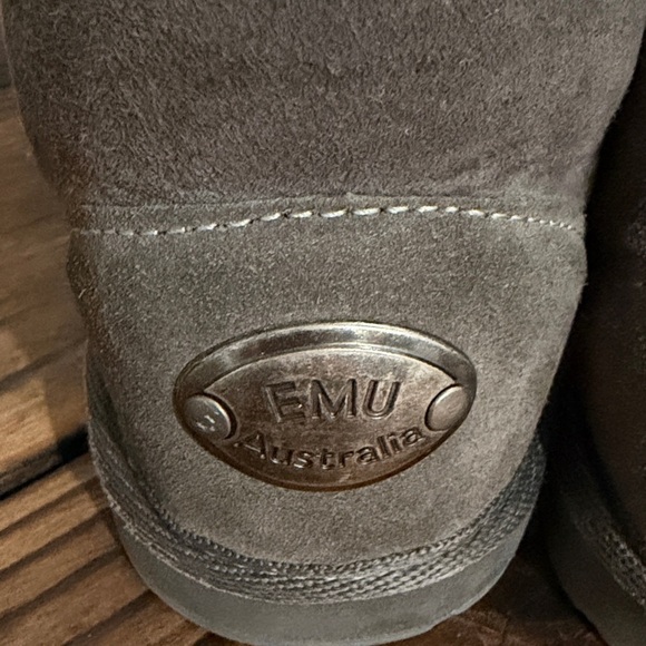 Emu Australia Platinum Ashford Sueded Leather and Wool Slip-On Shoes/Slippers